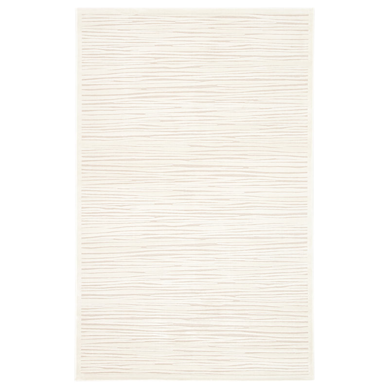 Tapis abstrait ivoire / taupe clair Geist, Rectangle 12 pi x 15 pi