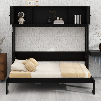 Lit escamotable avec armoires de rangement