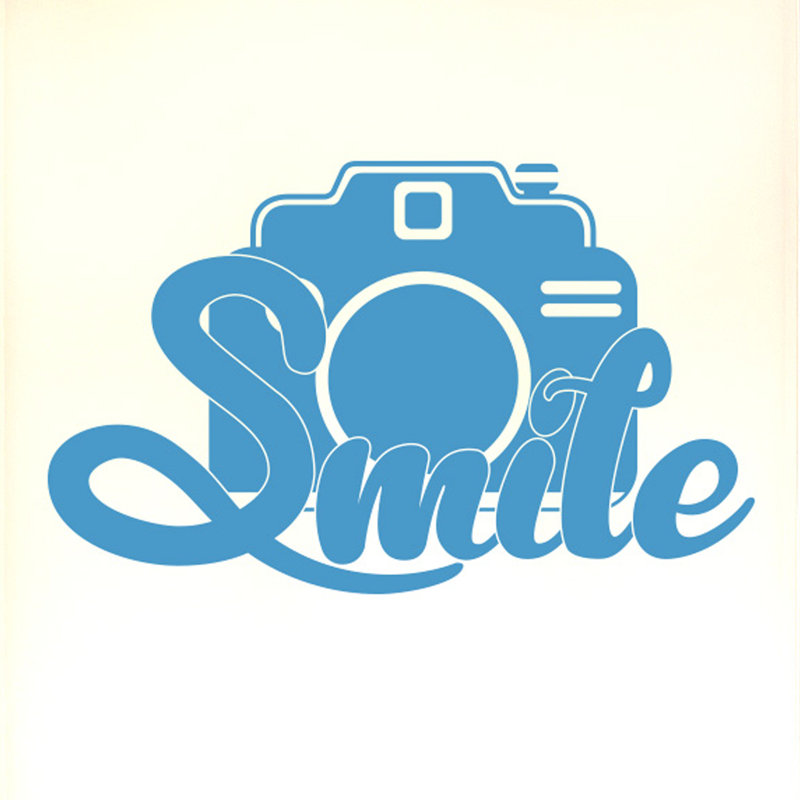 Wall Decal, Blue, Large