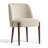 Modern 19.5" Upholstered Solid Wood Legs Dining Side Chair With Full Back (Set of 4 )-842358114