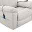 Fauteuil inclinable électrique Chriki avec levage, chauffage et massage, tissu beige