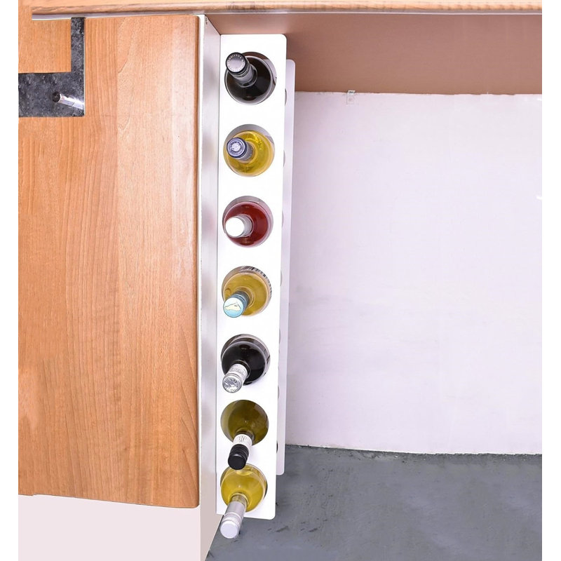 Wall Mounted Wine Bottle Rack White