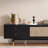 Modern Black Solid Wood TV Stands