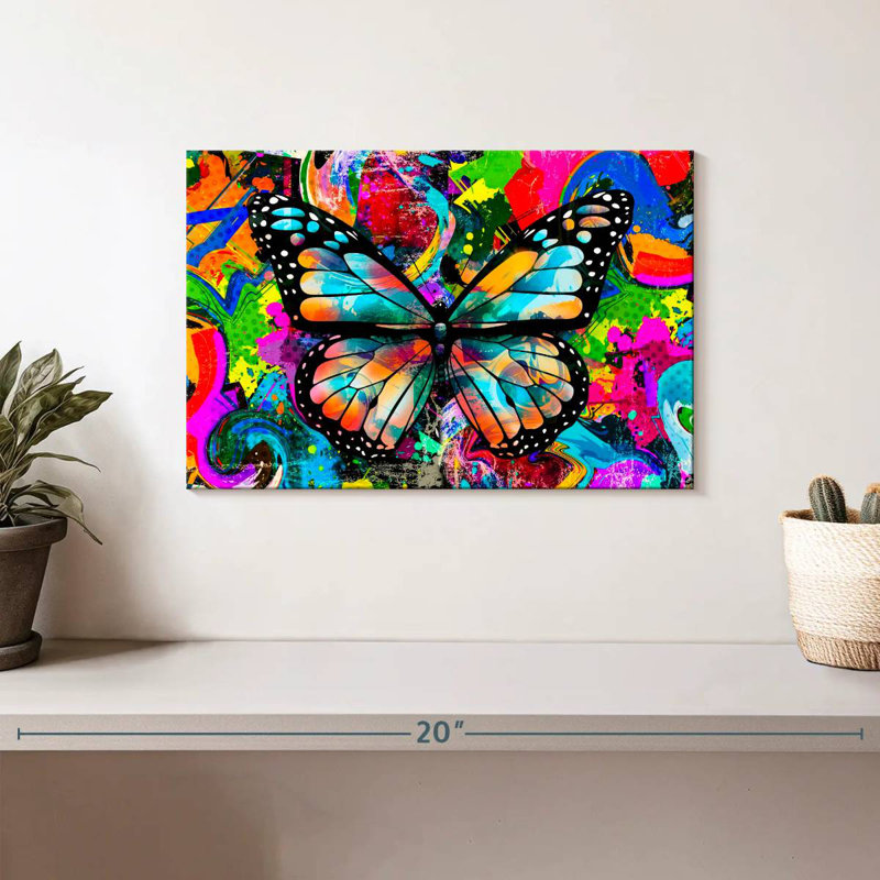 Brampt Trippy Butterfly, 8" H x 12" W