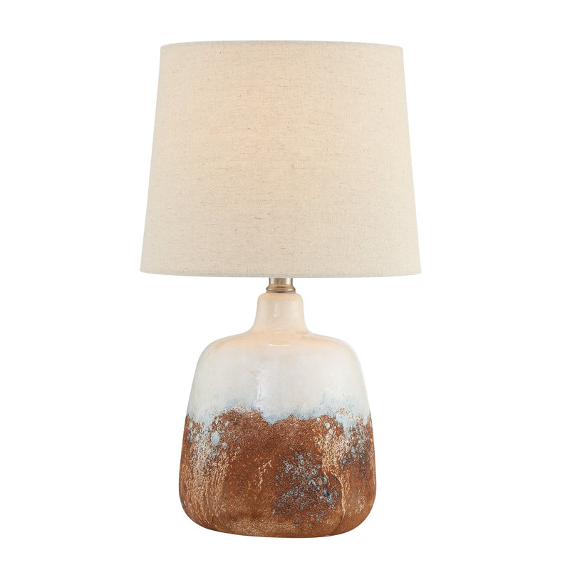 Lampe de table standard orange rouille 17,25 po Walden