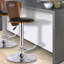 Langton Swivel Upholstered Adjustable Height Counter Stool-358532489