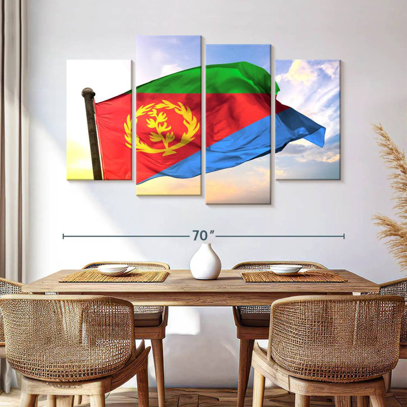Borges Eritrea Flag, 42" H x 68" W