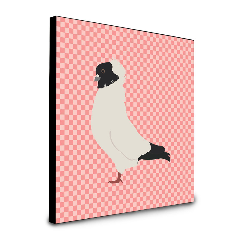 « noun pigeon », art encadré Sandrine, Rose