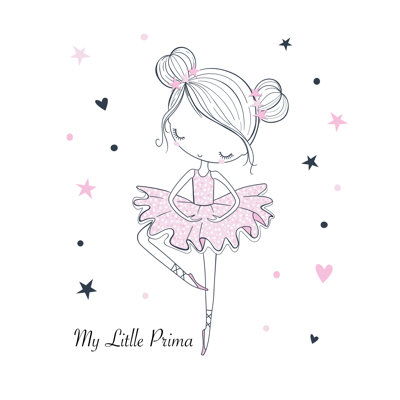Dancing Ballerina - Wrapped Canvas Print