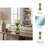 Decorative Glam Glass Hourglass Sculpture for Office Decor - Modern Object Accent for Bedroom Styling, Living Room Tabletop or Home Decoration - Green-970907095-969638724