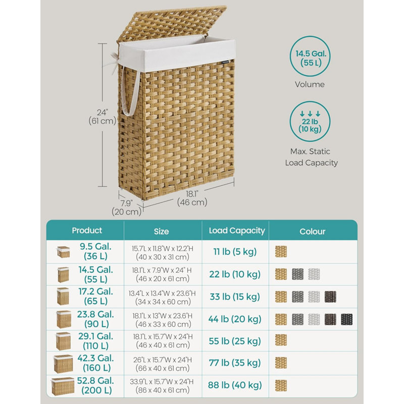 Polyester Laundry Room Organiser, Brown