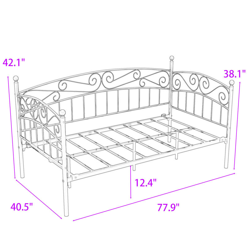 Molika Twin Metal Daybed