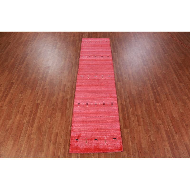 Tapis tribal rayé Gabbeh 3 x 10