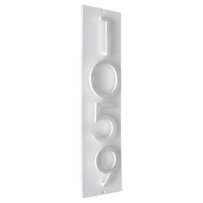 Plaque murale rectangulaire verticale flottante 6 po