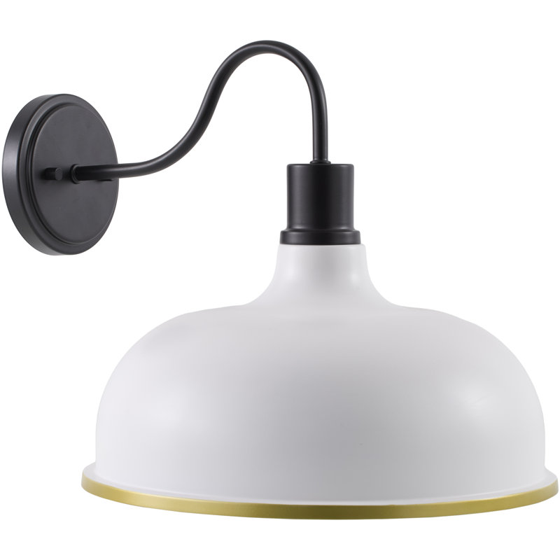 Beckton Armed Sconce, White