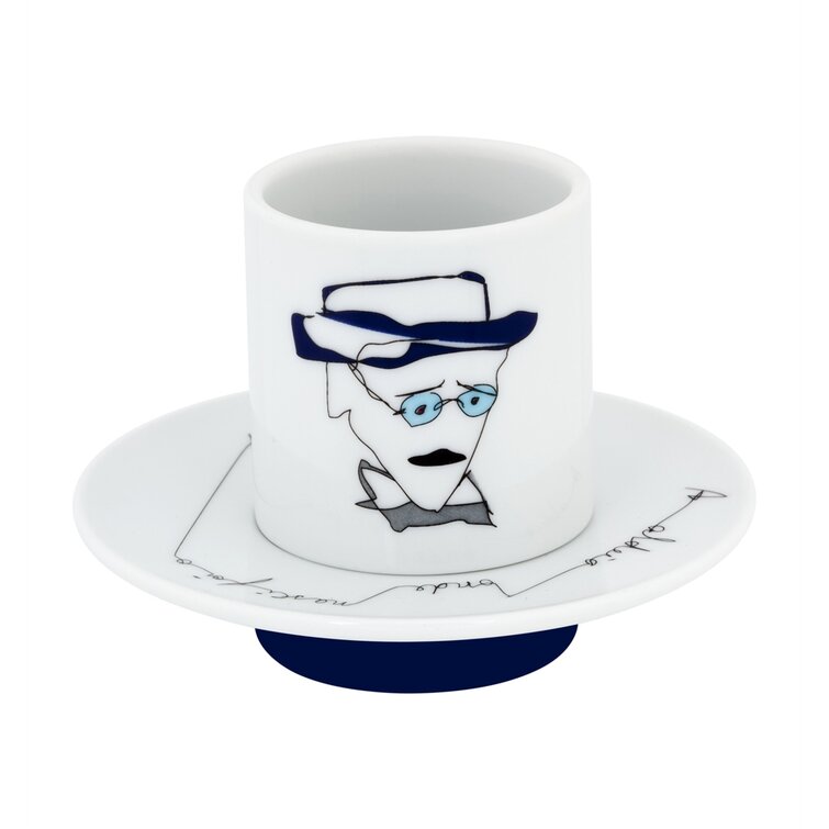 Vista Alegre Tchaikovs Set of 4 Coffe Cups & Saucers