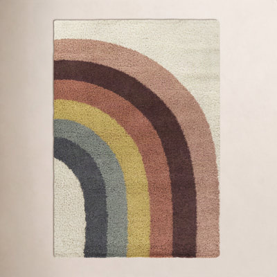 Olanda Rainbow Shag Area Rug