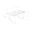 Anacortes Oak Metal Base Dining Table-437683930-437683931