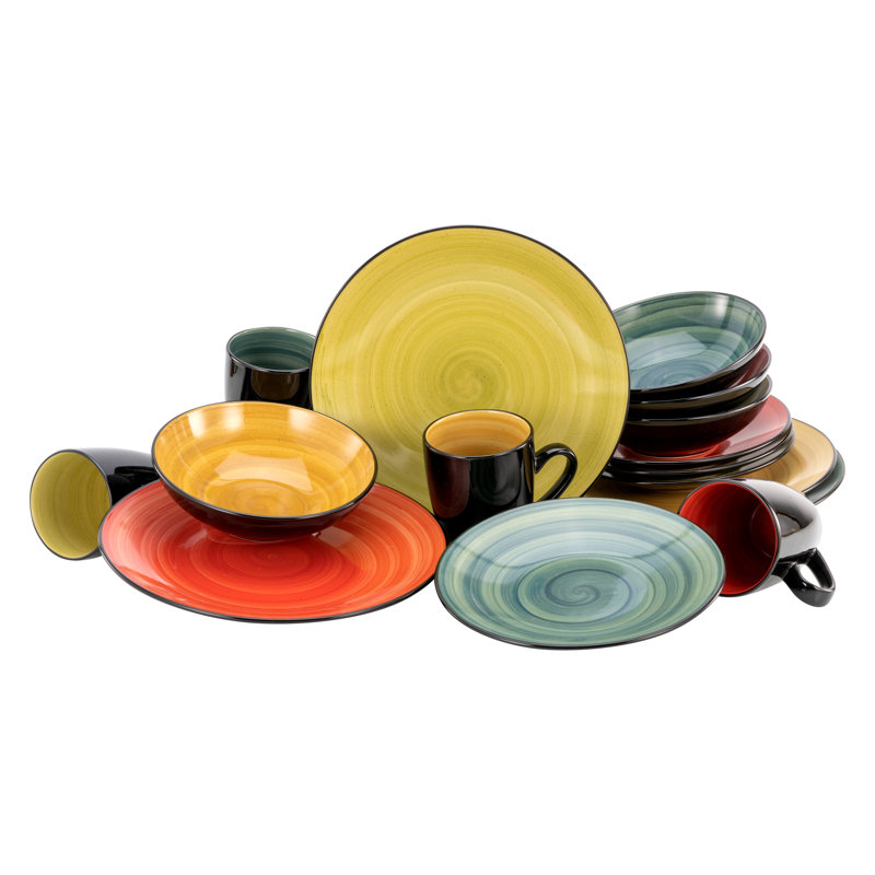 Samoa Piece Stoneware Dinnerware Set - Service for 4