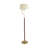 Vintage-Style Iron, Fabric & PVC Floor Lamp