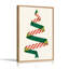 Art mural sur toile rouge et vert-48946163