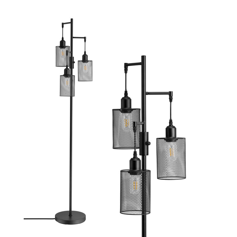 Antwoine 163cm Black Tree Floor Lamp