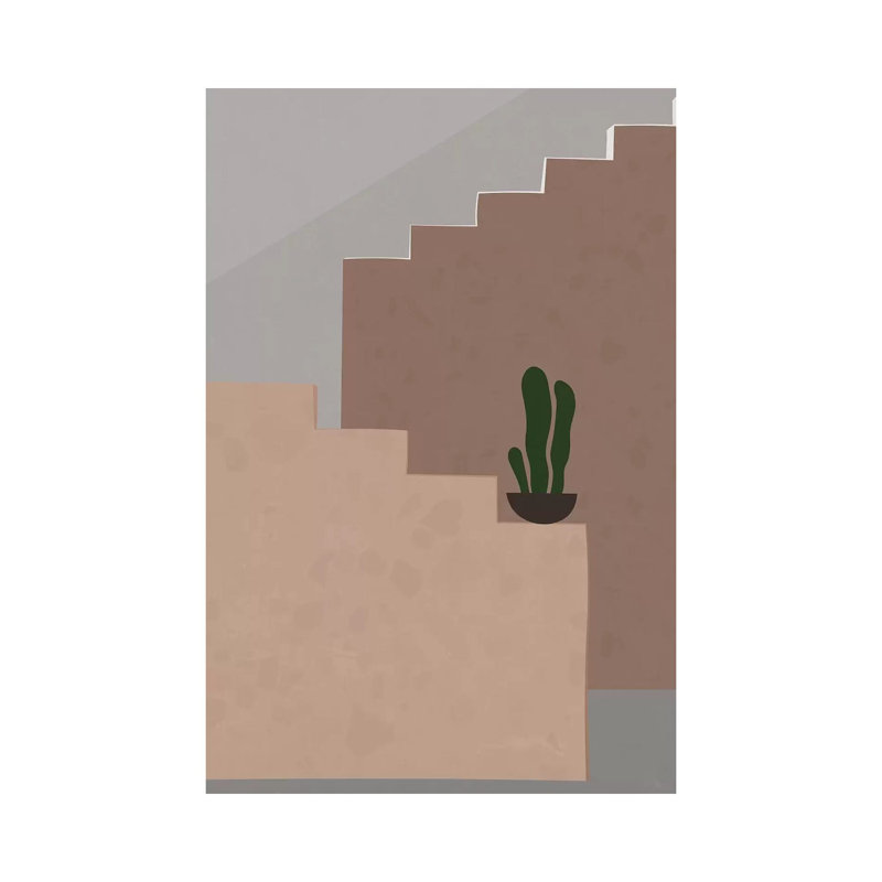 Stairs 1 Piece Wrapped Canvas Wall Art, 66.04 cm H x 45.72 cm W x 3.175 cm D