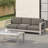 3 Seater Sofa With Metal Tray