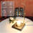 13'' H Metal, Glass Wax Warmer