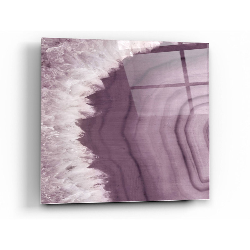 «Agate Geode I PLUM» par Wild Apple Portfolio, art mural en verre acrylique