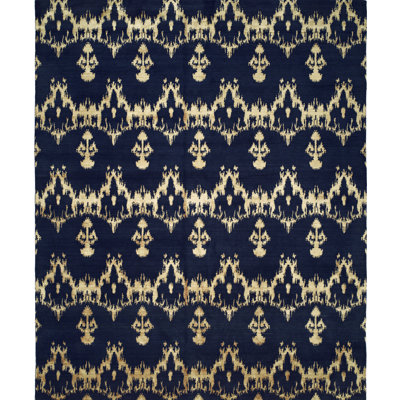 Ikat Area Rug in Blue