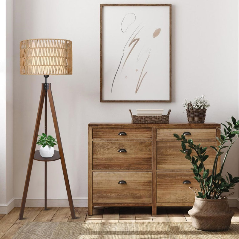 Lampe trépied Boho