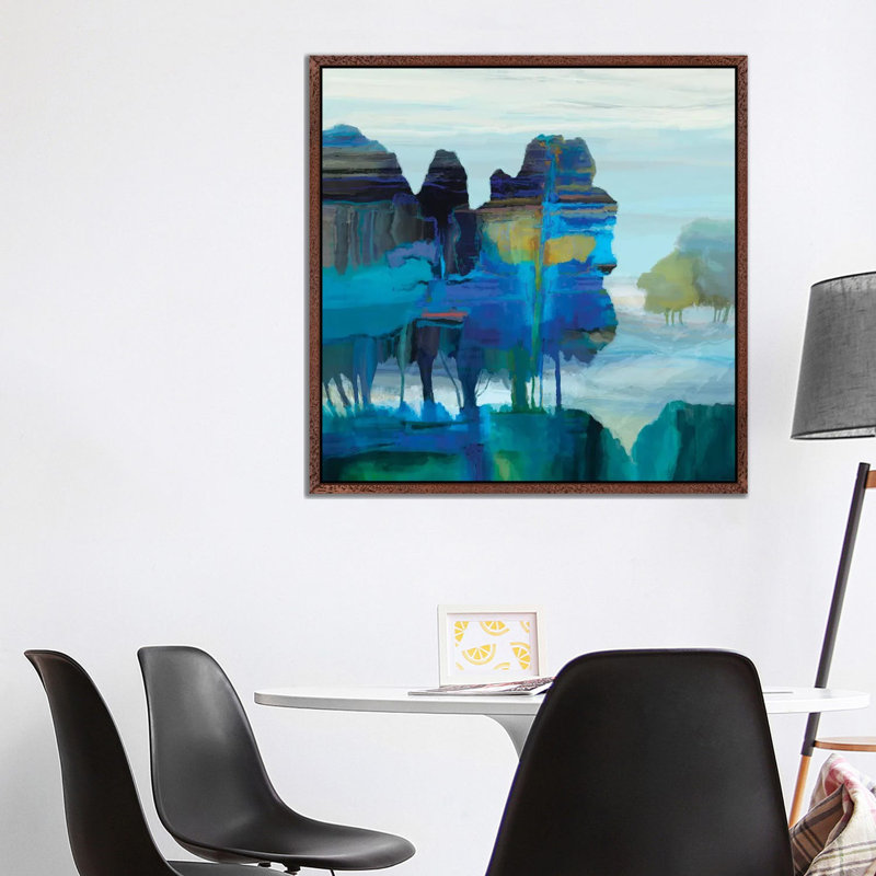Ridge VI by Michael Tienhaara - Print on Canvas, Classic Brown Wood Floater Framed, 93.98cm H x 93.98cm W x 3.81cm D