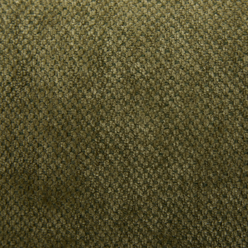 360°Chenille Upholstered Single Swivel Chair, Olive Green