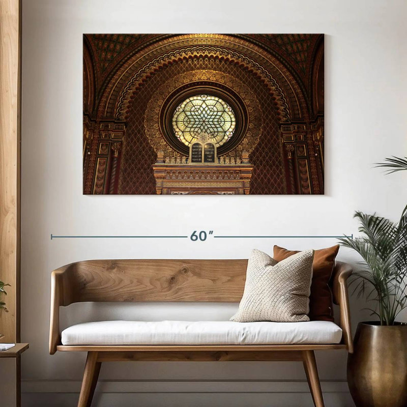 Intérieur de la synagogue espagnole Nicci, H 32 po x l 48 po