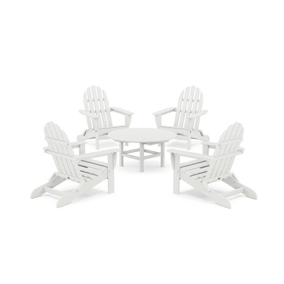 POLYWOOD® Classic Adirondack 4-Person Patio Seating Group