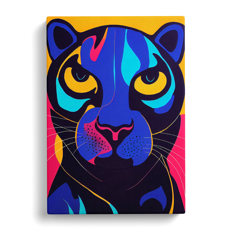 Panther Abstract - Wrapped Canvas, 50cm H x 35cm W x 3cm D