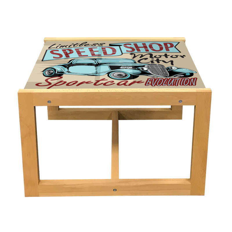 Jahim Trestle Coffee Table, 40cm H x 46.5cm W x 62cm D