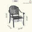 Chaise et coussins de salle à manger en aluminium-380908629-386894568