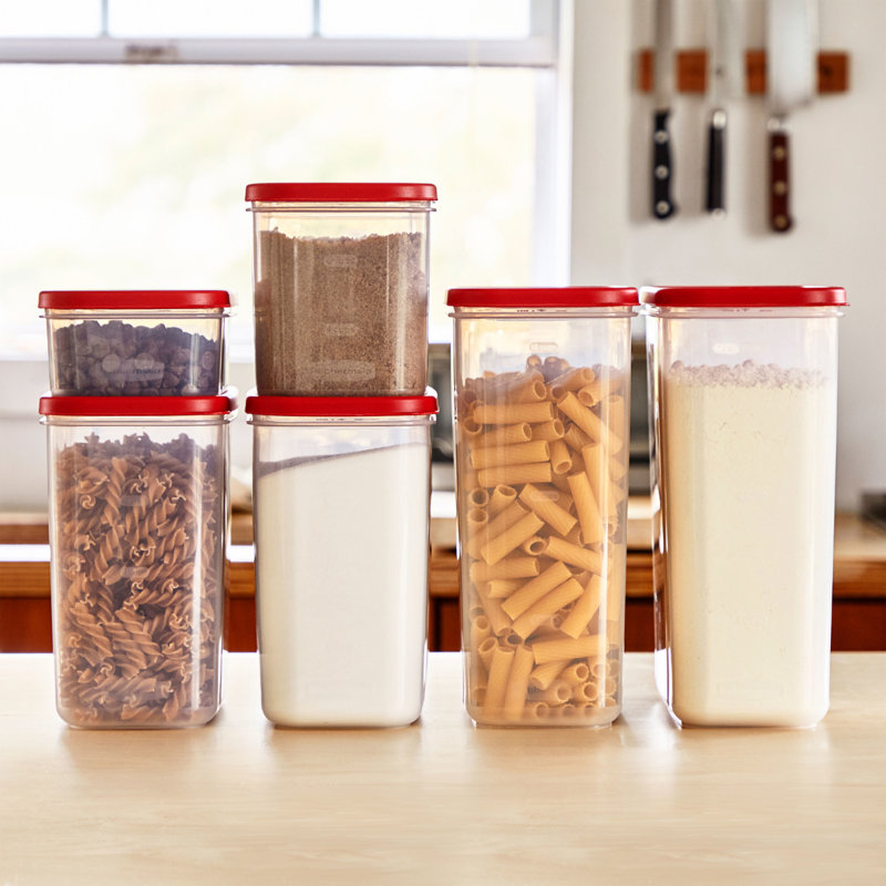 Rubbermaid Modular Canister Set, Red
