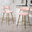 (ENSEMBLE de 2) Tabourets de bar 26 po à hauteur de comptoir Tabouret de bar en îlot de cuisine avec dossier, base et repose-pieds Corduroy-1164715092-1164715093