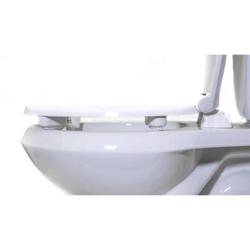 Siège de toilette rond en plastique surélevé, Levage de 2 po