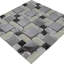 Palmerton Ice-Crackle Versailles Random Sized Straight Edge Glass/Metal Mosaic Tile