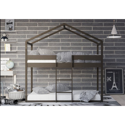 Lach Kids Twin Over Twin Bunk Bed
