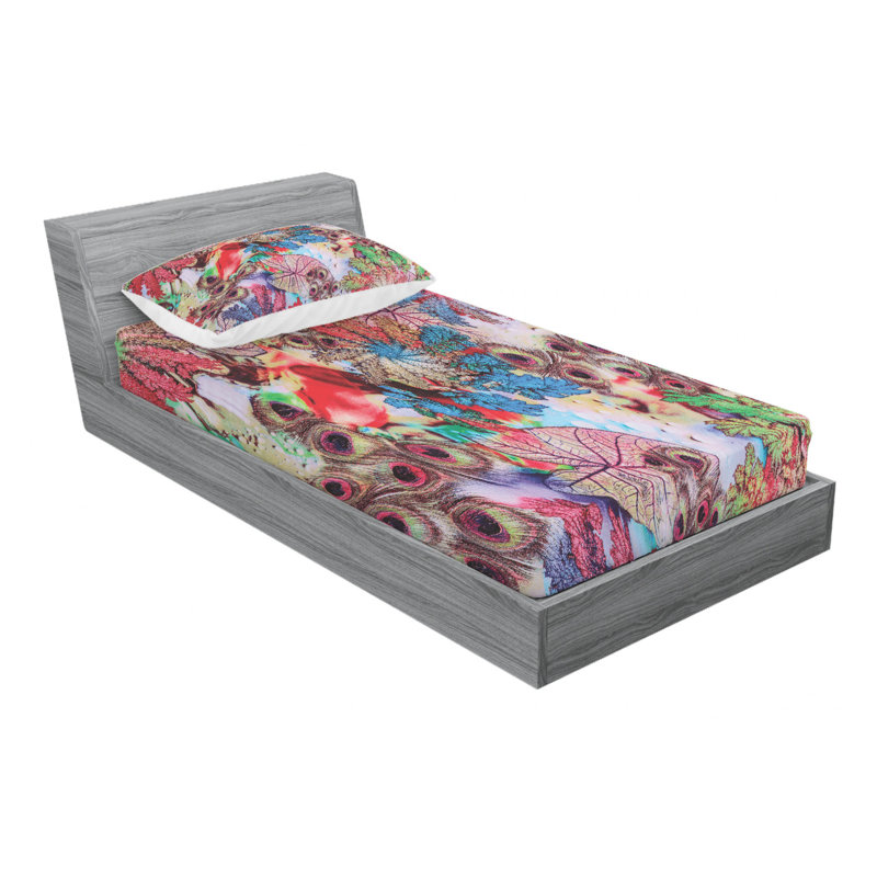 Microfiber Sheet Set, Twin Sheet Set with Fitted Sheet