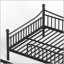 Lit superposé en métal double avec barrière de sécurité incurvée et cadre tubulaire rond, sans sommier, pour enfants et adolescents-1159995356