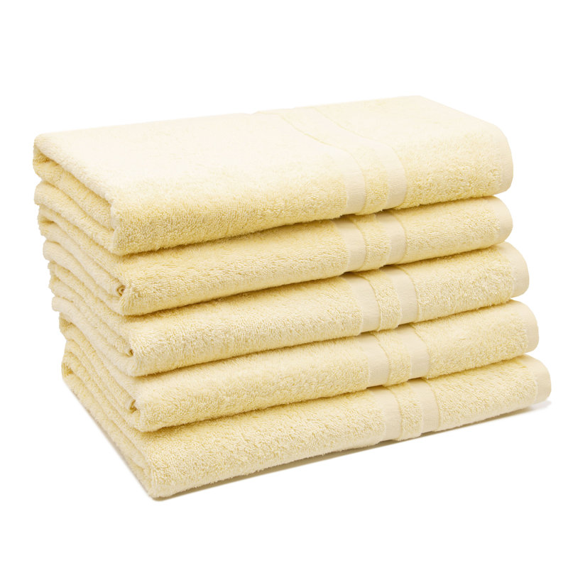 Midweight Bath Towel, Yellow