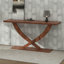 Console en bois d'acacia d'intérieur moderne avec pieds croisés Home-832860707