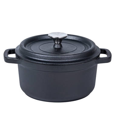 Bruntmor | Heavy Duty Pre-Seasoned Cast Iron Casserole Braiser - Pan With  Cover