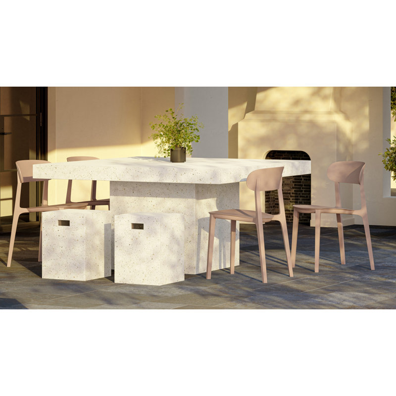 Mixx Stool, Ivory Terrazo